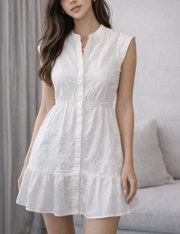 Rochie scurta SHEIN, alb