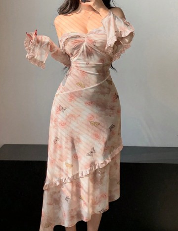 
						Rochie medie Dazy, crem