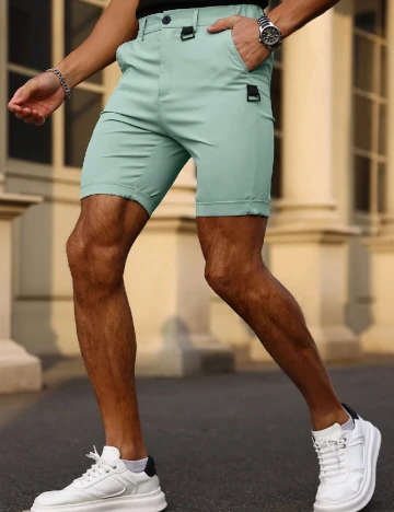 Pantaloni scurti SHEIN, turcoaz