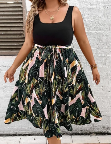 Rochie medie Emery Rose Curve, mix culori