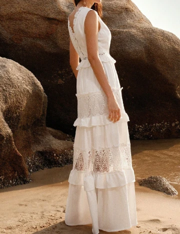 Rochie lunga SHEIN, alb