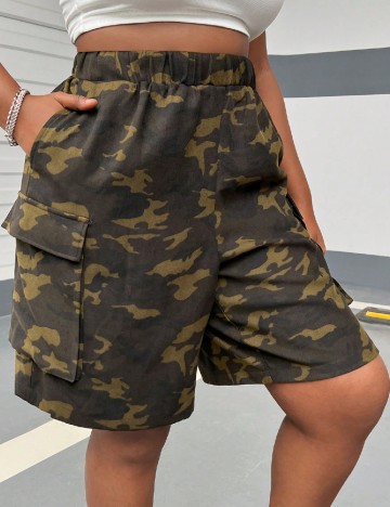 
						Pantaloni scurti SHEIN CURVE, army