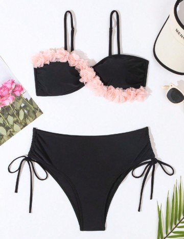 
						Costum de baie SHEIN, negru