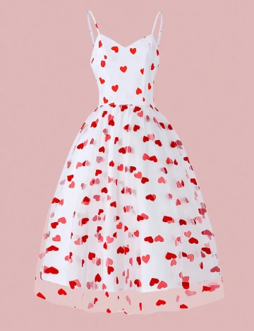 Rochie medie SHEIN, alb