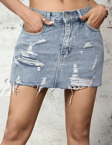 Fusta SHEIN, albastru