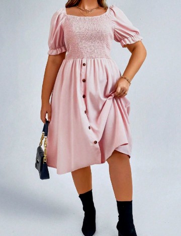 
						Rochie medie SHEIN CURVE, roz