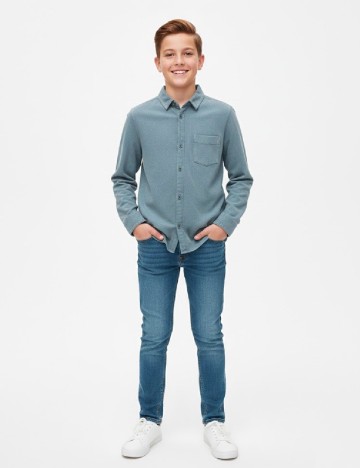 
						Camasa Zara, turcoaz