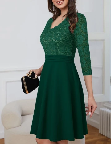 Rochie scurta SHEIN, verde