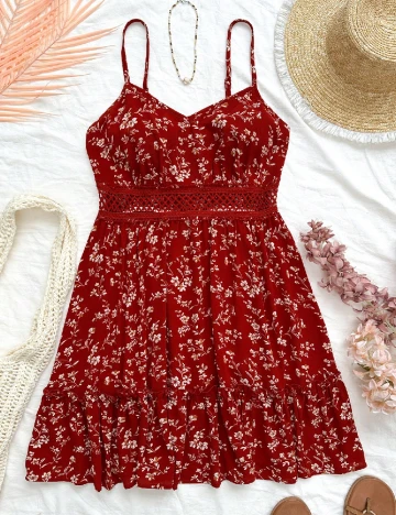 Rochie scurta SHEIN CURVE, rosu