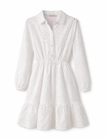 Rochie medie SHEIN, alb