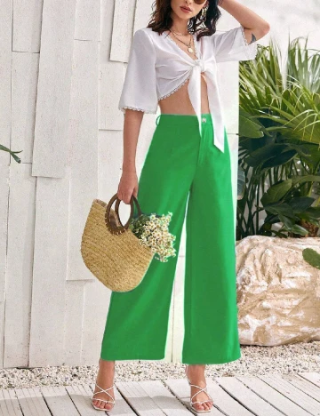Pantaloni SHEIN, verde