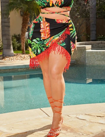 Fusta SHEIN CURVE, mix culori