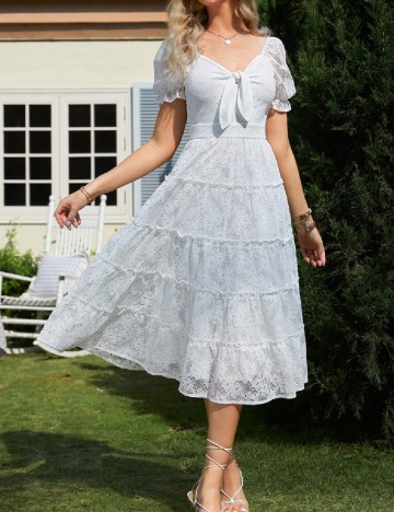 
						Rochie medie SHEIN, alb