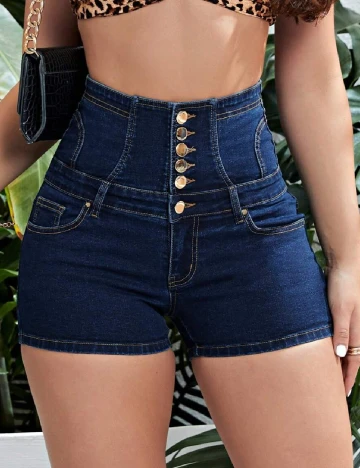 Pantaloni scurti SHEIN, bleumarin