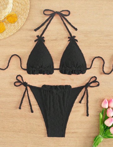 
						Costum de baie SHEIN, negru