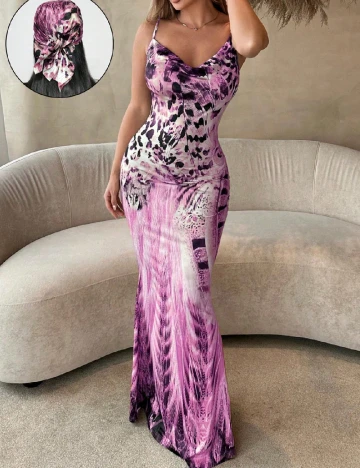 Rochie lunga SHEIN CURVE, mov