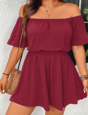 Salopeta SHEIN CURVE, rosu