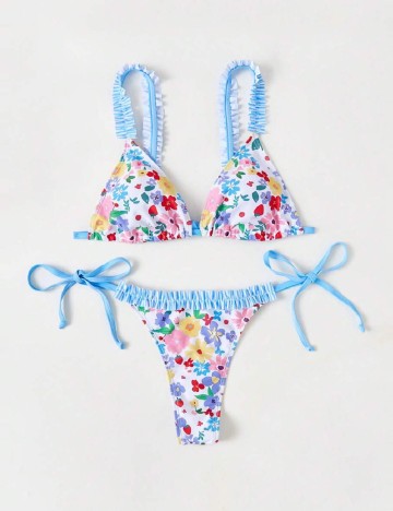 
						Costum de baie SHEIN, floral print