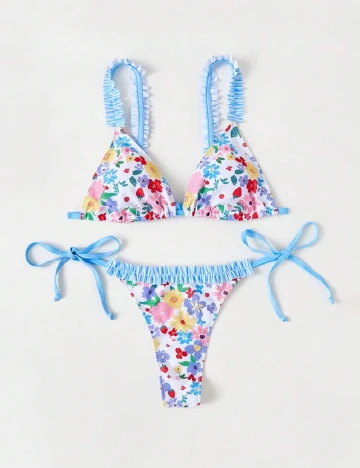 Costum de baie SHEIN, floral print