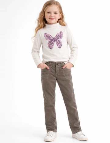 Pantaloni Zara, maro deschis