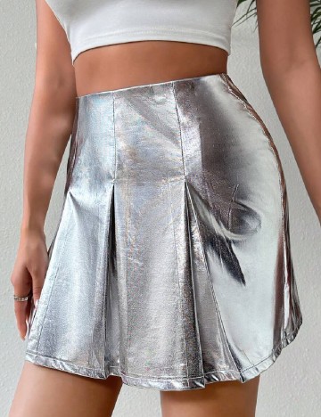 
						Fusta SHEIN, argintiu