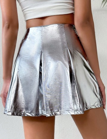 Fusta SHEIN, argintiu