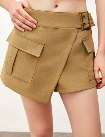 Fusta pantalon SHEIN, maro