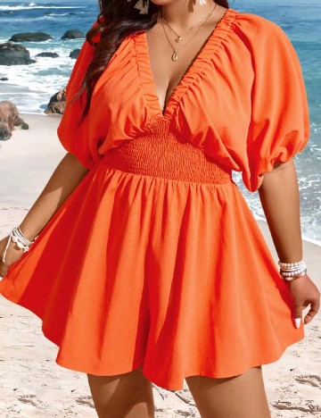 
						Salopeta SHEIN CURVE, portocaliu