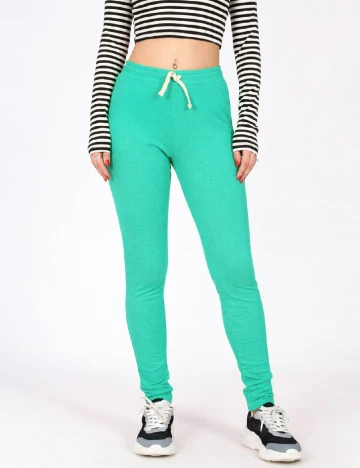 Pantaloni Zara, turcoaz