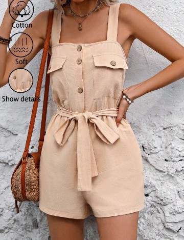 
						Salopeta SHEIN, crem