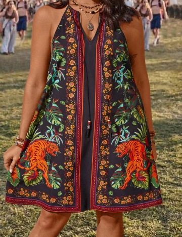 Rochie scurta SHEIN CURVE, negru