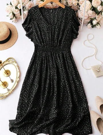 Rochie medie SHEIN CURVE, negru