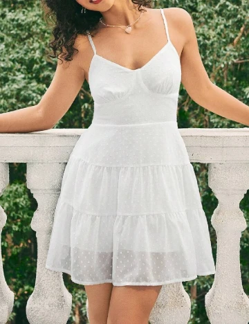 Rochie scurta SHEIN, alb