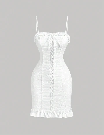 Rochie scurta SHEIN, alb