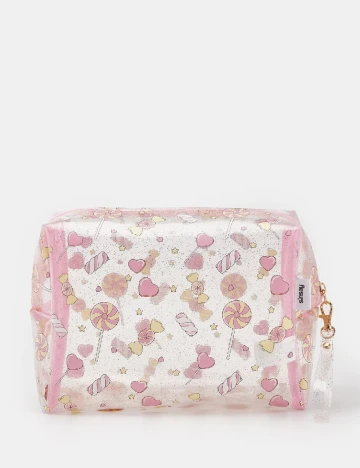 Portfard Sinsay, transparent/roz