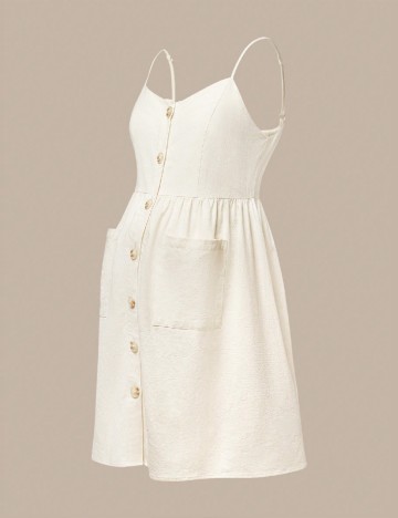 
						Rochie scurta SHEIN Maternity, ecru