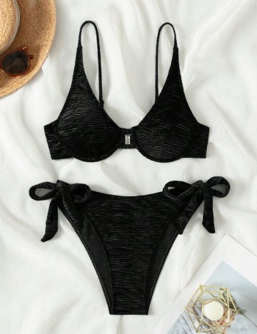 
						Costum de baie SHEIN, negru
