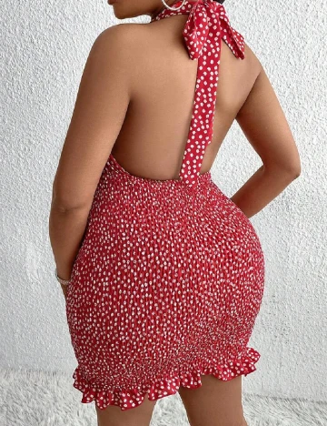 Rochie scurta SHEIN CURVE, rosu