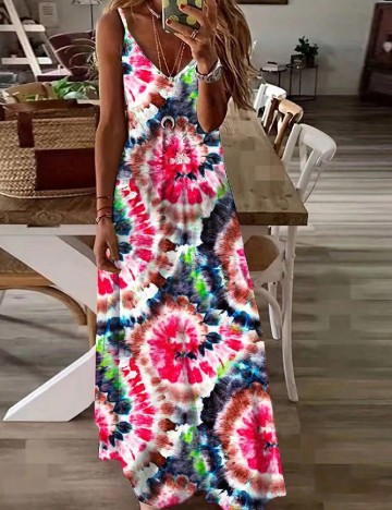 
						Rochie lunga SHEIN, mix culori