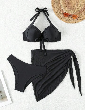 
						Costum de baie Dazy, negru