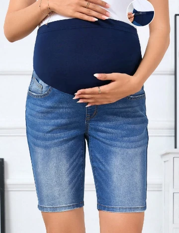 Pantaloni scurti SHEIN Maternity, albastru