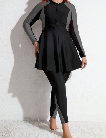 
						Compleu De Plaja SHEIN CURVE, negru