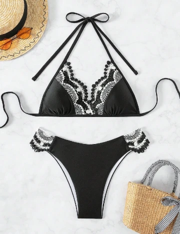 Costum de baie SHEIN, negru