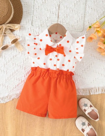 
						Salopeta Shein Kids, alb/portocaliu