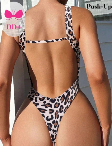 Costum de baie SHEIN, animal print