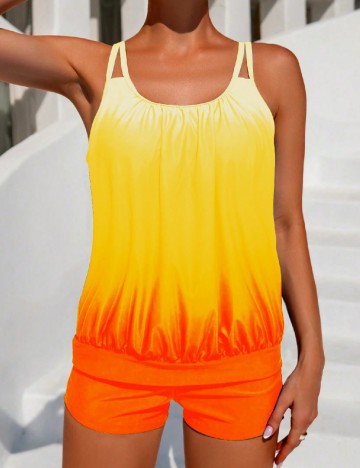 
						Costum de baie SHEIN, portocaliu