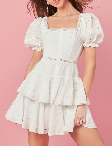 Rochie scurta SHEIN, alb