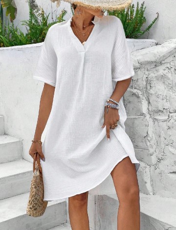 
						Rochie scurta SHEIN, alb