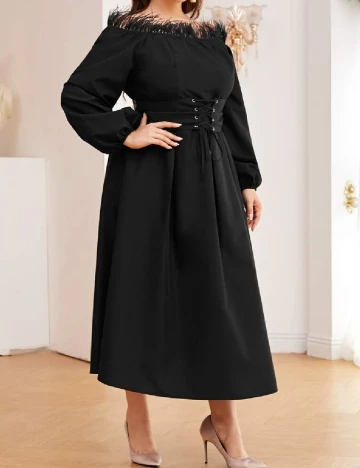 Rochie lunga SHEIN CURVE, negru