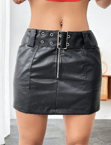 Fusta pantalon SHEIN, negru